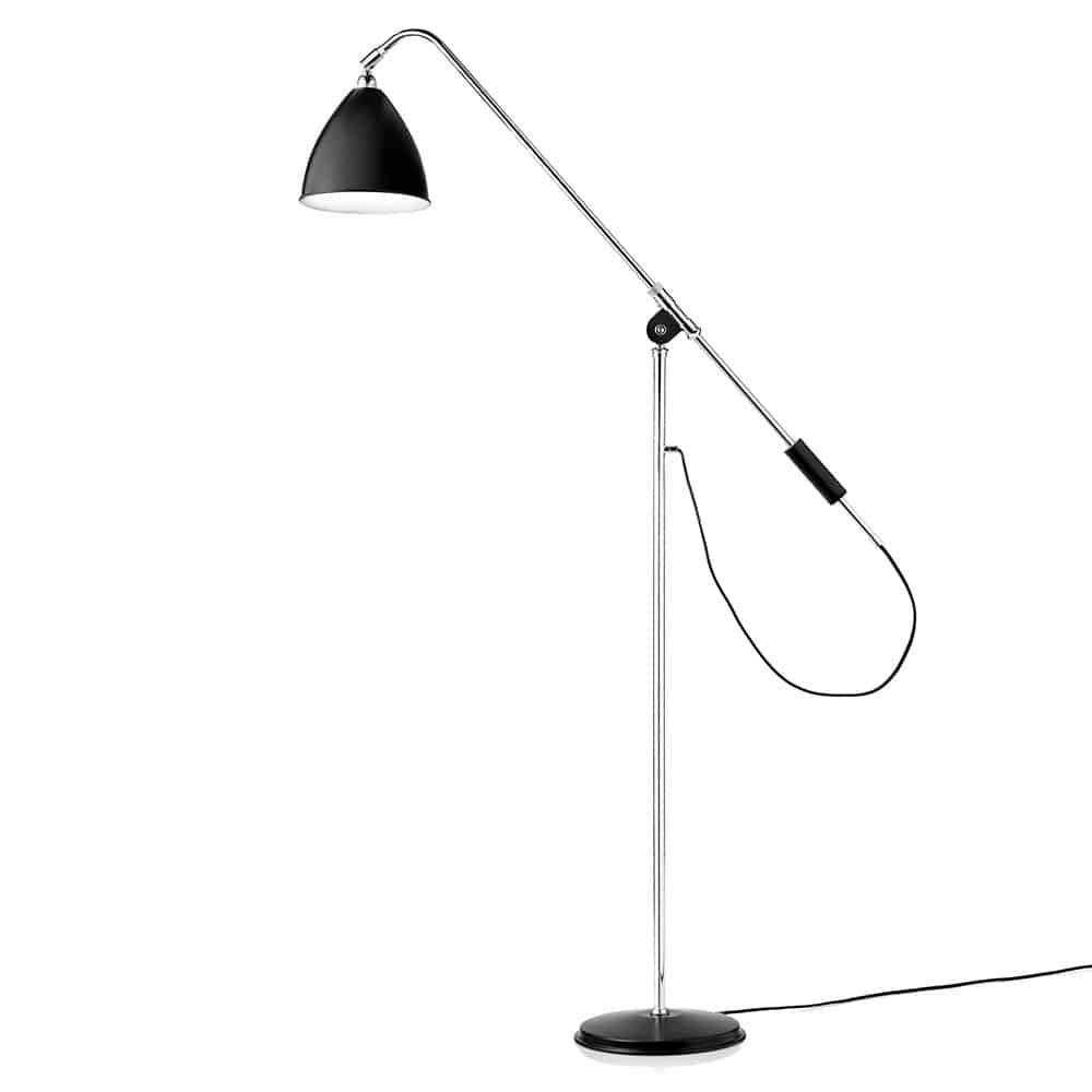 Bestlite BL4 Floor Lamp - 42 cm - Black / Chrome - Gubi | ScandiDeals UK