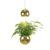 Globen Lighting Planter Ceiling Lamp With Flower Pot Brass