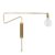 House Doctor Swing Wall Lamp Brass Large, 70 Cm