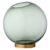 Aytm Globe Vase Large Green-brass