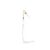 Konsthantverk Stav 1 – Low Floor Lamp White/raw Brass