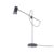 Konsthantverk Kusk Floor Lamp Raw Iron/black Leather