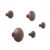 Muuto The Dots Clothes Hook Metal 5 Pack Umber