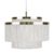 Globen Lighting Frans Ceiling Lamp White Brass