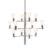 Herstal Manola 12 Chandelier Chrome