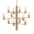 Herstal Manola 12 Chandelier Satin Brass