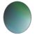 Fritz Hansen Studio Roso Mirror Round Green