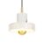 Tom Dixon – Stone Pendant White/Gold