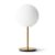 Audo Copenhagen Tr Table Lamp Brass Matte Opal Glass