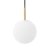 Audo Copenhagen Tr Ceiling Lamp Brass Matte Opal Glass