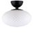 Globen Lighting Jackson Ceiling Lamp Ø28 Cm White-black