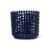 Ferm Living Ceramic Braided Basket Ø23.5 Cm Blue