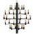 Herstal Manola 30 Chandelier Black