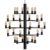 Herstal Manola 30 Chandelier Black