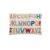 Bloomingville Lexi Cushion Alphabet 40×60 Cm White-multi