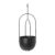 Ferm Living Hanging Deco Pot Hanging Flower Pot Ø18.5 Cm Black