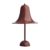 Verpan Pantop Table Lamp 23 Cm Burgundy