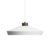 Herstal Edge Pendant Lamp Large Matte White-bronze