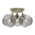 Belid Gloria Ceiling Lamp Ø33 Cm Brass-smoke Coloured Glass