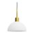 Herstal Vienda Pendant Lamp Brass-opal Glass