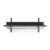 Ferm Living Sector Shelf With Hanging Rail 37×87 Cm Black Ash-brass