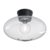 Belid Bullo Ceiling Lamp Xl Clear Glass Ø38 Cm Matte Black