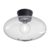 Belid Bullo Ceiling Lamp Xl Clear Glass Ø38 Cm Matte Black