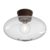 Belid Bullo Ceiling Lamp Xl Clear Glass Ø38 Cm Oxide