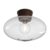 Belid Bullo Ceiling Lamp Xl Clear Glass Ø38 Cm Oxide