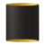 Belid Sinne Wall Lamp Black Structured-brass