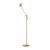 Belid Tyson Floor Lamp Rocker Arm Ø19.8 Cm Matte Polished Brass