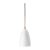 Gubi Gräshoppa Ceiling Lamp Glossy Alabaster White-brass