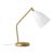 Gubi Gräshoppa Table Lamp Glossy Alabaster White-brass