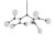 101 Copenhagen Drop Chandelier Bulp Chandelier Mini Grey