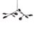 101 Copenhagen Drop Chandelier Chandelier Mini Burned Black