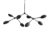 101 Copenhagen Drop Chandelier Chandelier Mini Oxidised