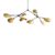 101 Copenhagen Stingray Chandelier Chandelier Brass