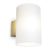 Herstal Evoke Wall Lamp Large Satin Brass-white Glass