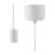 Normann Copenhagen Puff Cord With Ceiling Cup 2.5 M White