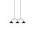 Globen Lighting Curve Pendant Lamp 3 Black