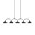 Globen Lighting Curve Pendant Lamp 5 Black