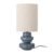 Bloomingville Fabiola Table Lamp Ø24×51 Cm Blue Glass-linen