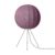 Made By Hand Knit-wit 60 Round Medium Floor Lamp Burgundy