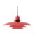 Belid Primus Pendant Lamp Ø43 Cm Polished Red-matte Black