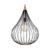 Halo Design – Drops Pendant Ø38 Black/Dark Wood