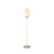 Halo Design – Twist Oval Floor Lamp Opal/Brass