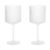 Ferm Living – Ripple Red Wine Glasses Set of 2 Frosted