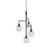 Globen Lighting Bowl 4 Pendant Lamp Clear, Black Stand