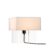 Fritz Hansen Cross-plex T-300 Table Lamp Opal-stand In Acrylic