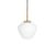 Konsthantverk Dk 1-low Pendant Raw Brass/matte White